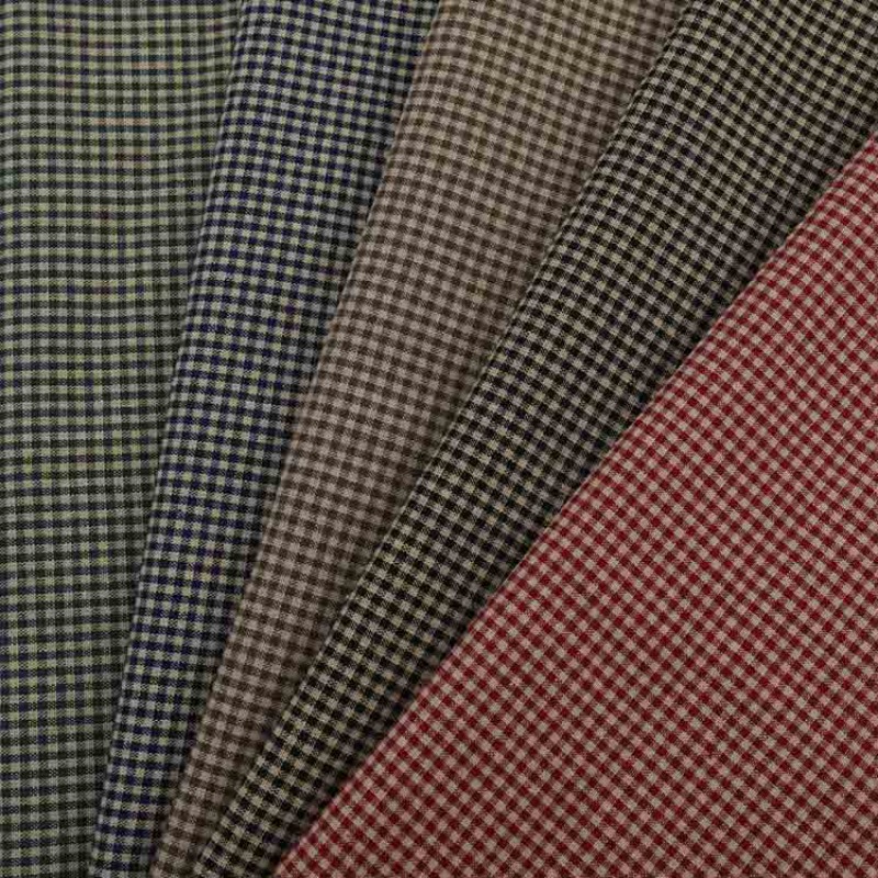 Vintage Sewing Textile - Tessuto in Puro Cotone Tinto in